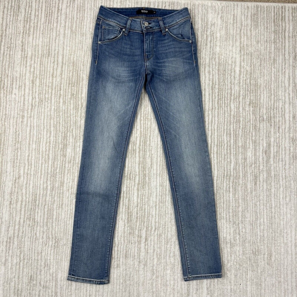 Hudson Collin Flap Skinny Medium Wash Womens Jeans Size 26 x 30.5 Stretch
